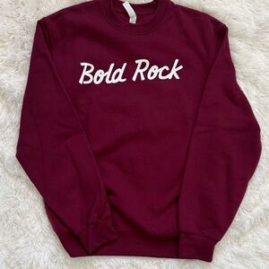 Ladies Burgundy Crewneck Sweater